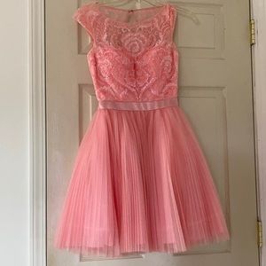 Sherri Hill Pink Tulle Dress